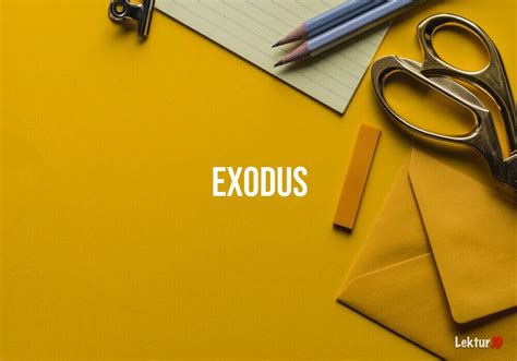 Arti Kata Exodus Di Kamus Bahasa Inggris Terjemahan Indonesia