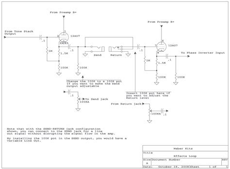 Tube Effects Loop Schematic