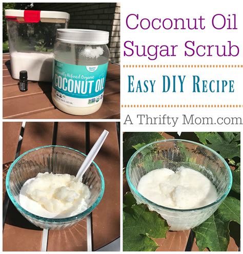 Diy Coconut Oil Sugar Scrub A Thrifty Mom