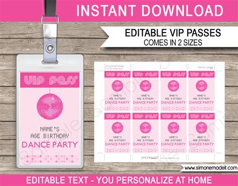Free Printable Vip Backstage Pass Template Jespromotion