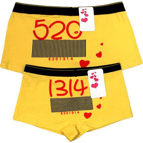 2018 Hot 1 Set Cotton Couple Underwear Panties Shorts For Men And Women