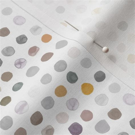 Neutral Dots Fabric Spoonflower