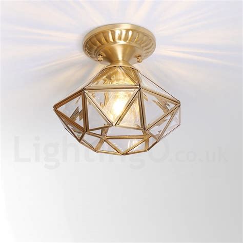 Free shipping add to cart. 10" Wide Pure Brass LED Rustic / Lodge Nordic Style Flush ...