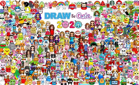 Drawings cute drawings creative drawing cute food doodle drawings doodles draw so cute food kawaii art drawing cartoon characters. 2020 Draw So Cute Poster - Draw So Cute