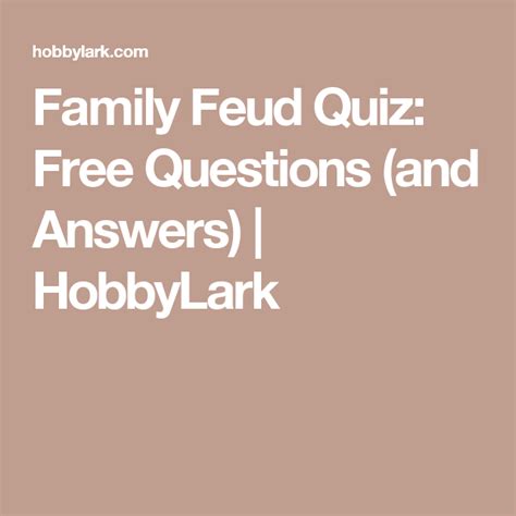 7 the genealogy of their ideas may be traced back to freud and particularly nietzsche, whose insights into the operation of repre jul 19th, 2021short stories with questions printablefree printable short stories for. "Family Feud" Quiz: Free Questions (and Answers) | This or that questions, Family feud, Family ...