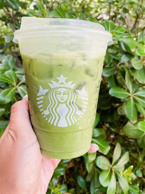 Starbucks Drink Order Healthy Iced Matcha Green Tea Latte