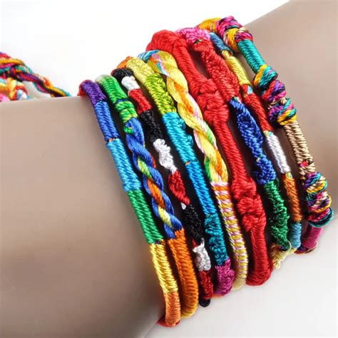 36pcslot Wholesale Weave Thread Rope String Friendship Bracelets