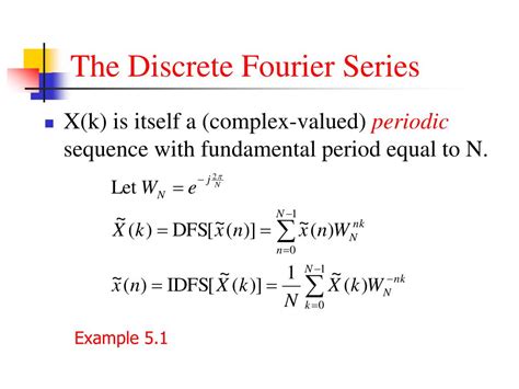 Ppt Chapter 5 The Discrete Fourier Transform Powerpoint Presentation