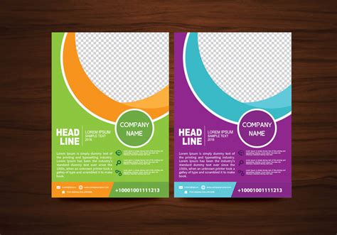 Vector Brochure Flyer Design Layout Template In A4 Size 140936 Vector