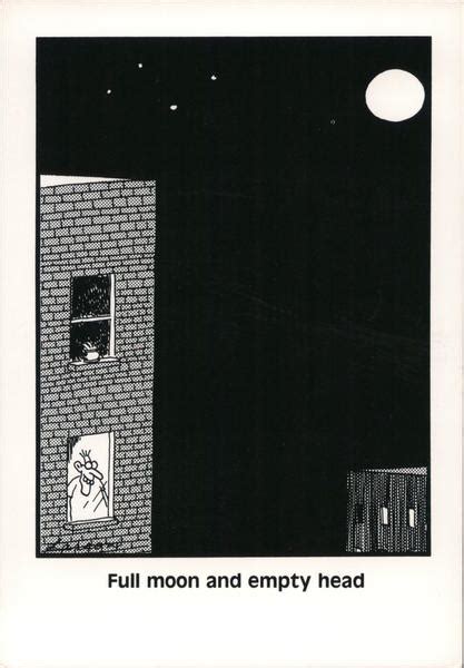 The Far Side Full Moon And Empty Head Gary Larson Postcard