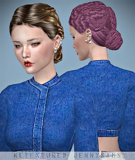 Jennisims Downloads Sims 4newsea Pasodoble Hair Retexture Sims 4
