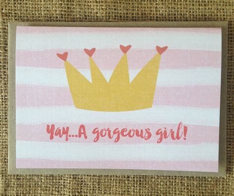 Yay A Gorgeous Girl Card Pink Paddock Store