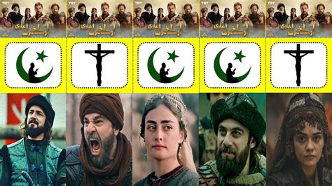 Ertugul Ghazi Famous Character Religion And Real Name Comparison Youtube