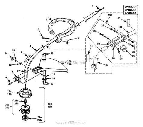 Homelite I625cd String Trimmer UT 20624 Parts Diagram For Head Shaft Assy