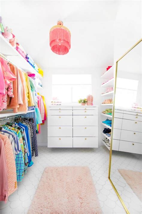 A Bright White Closet Gets Filled With Color | HGTV