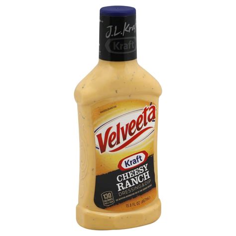 In today's episode i freeze dried velveeta and rotel cheese dip in the harvest right freeze dryer. Kraft Velveeta Cheesy Ranch Dressing and Dip - Shop Salad ...
