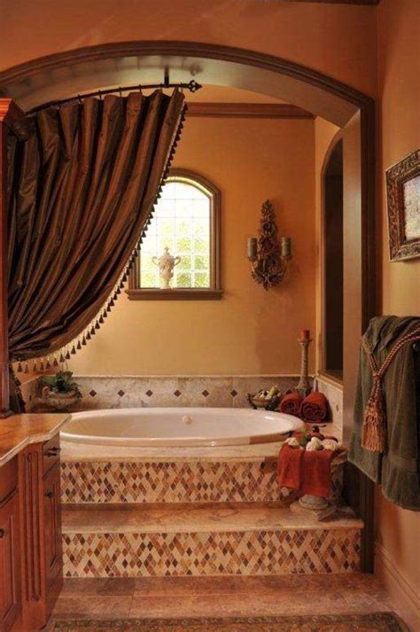 Tuscan is a laid back luxury style of times of the past. 25 Beautiful Warm Bathroom Design Ideas - Decoration Love