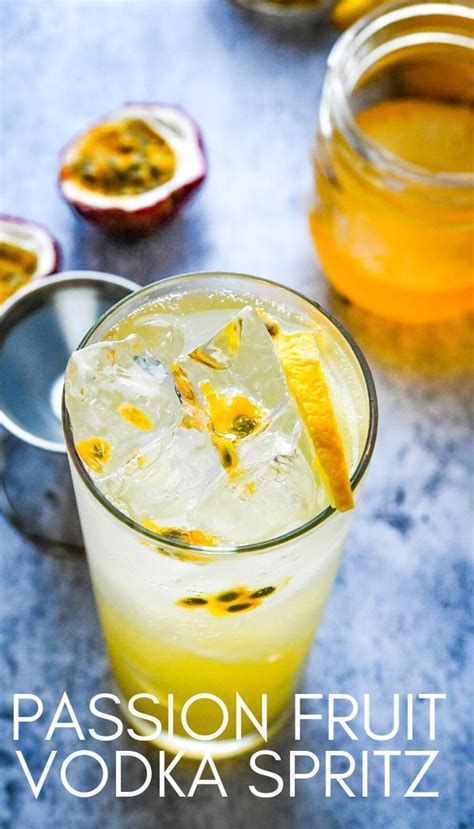 A coexistence with the image that doesn't start from the emotional projection. Passion Fruit Vodka Soda | Recipe in 2020 | Passion fruit ...