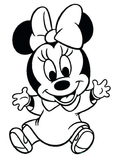 Baby Mickey Mouse Coloring Pages At Free Printable