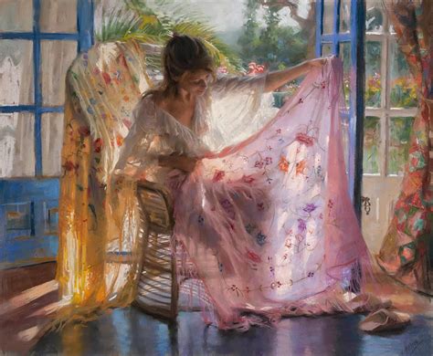 A Beautiful Painting With Many Translucent Fabrics It Has Been Drawn