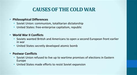 Ppt Causes Of The Cold War Powerpoint Presentation Free Download