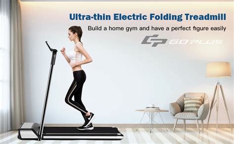 Goplus Ultra Thin Electric Folding Treadmill Installation Free Design