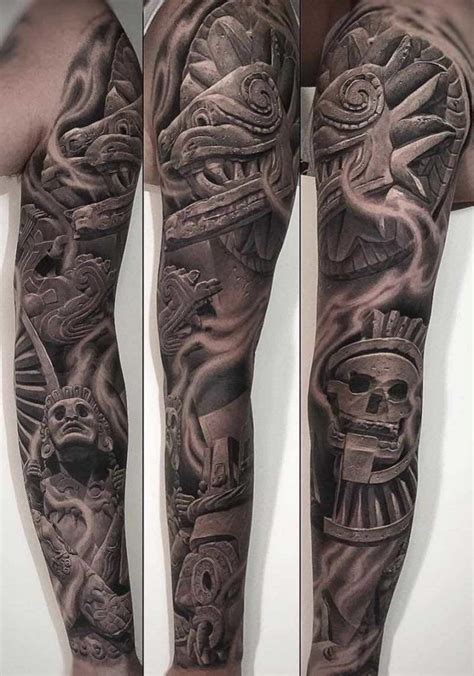 50 of the best aztec tattoos aztec tattoos sleeve mayan tattoos aztec warrior tattoo