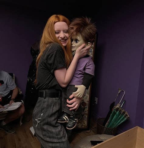 Lachlan Watson And Glenglenda On The Set Of Chucky Season 2😈 Chucky