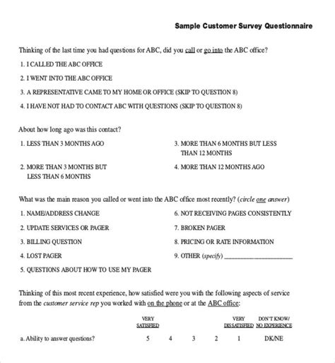 Never written a customer satisfaction survey? 14+ Customer Survey Templates - DOC, PDF | Free & Premium ...