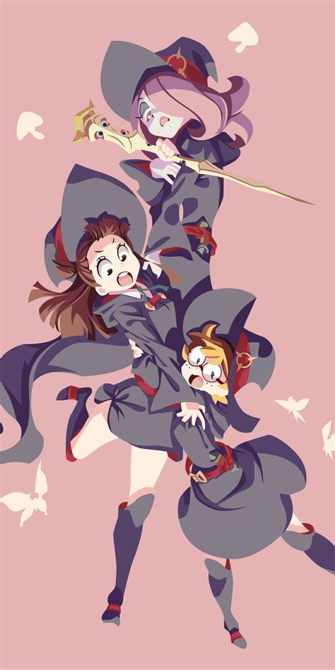 Mobile Wallpaper Anime Atsuko Kagari Lotte Yanson Sucy Manbavaran Little Witch Academia