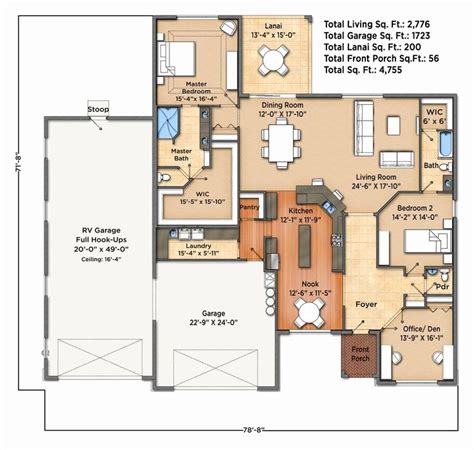 House Floor Plans With Attached Rv Garage Floorplansclick