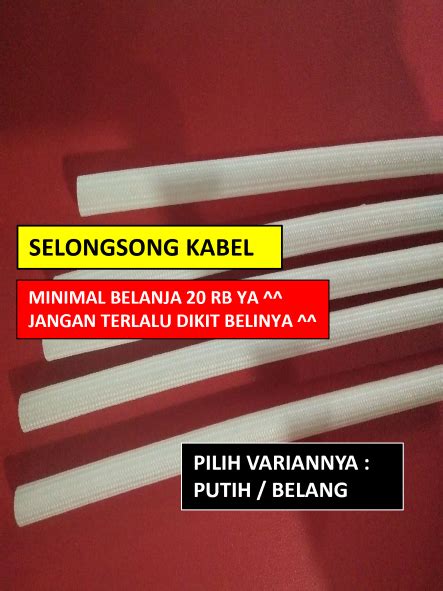 Selongsong Kabel Warna Putih Dan Belang Lazada Indonesia