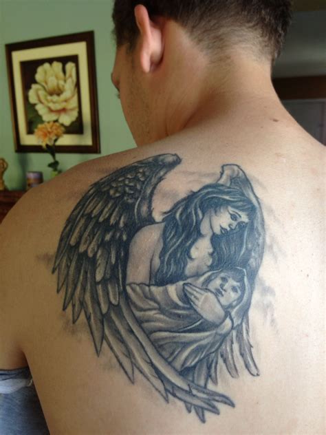 Angel Tattoo Mother Love Angel Tattoo Body Art Tattoos Tattoos