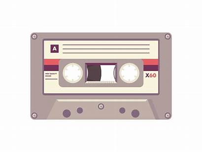 Tape Cassette Animated Retro Giphy Fire Gifs