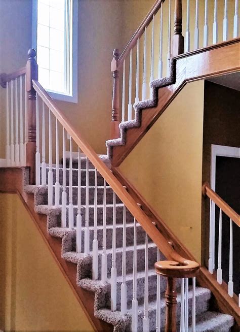 Cable Rail For Interior Wood Stairs Great Lakes Metal Fabrication