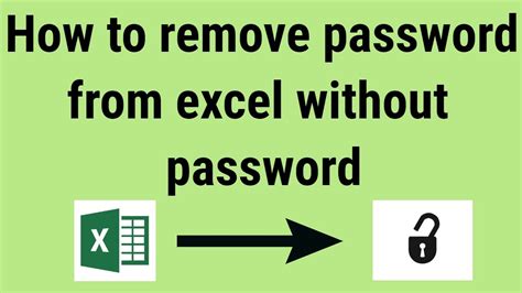 How To Unlock Password From Excel Without Password Online Youtube