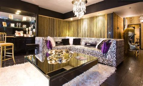 Glam Condo Contemporary Living Room Los Angeles By Diva Rocker Glam