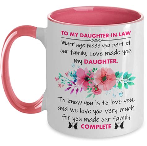 Daughter In Law T Daughter In Law Mug To My Dear Etsy