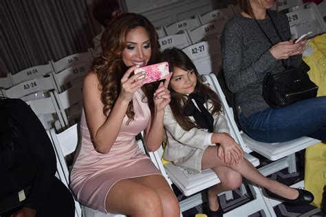 mother daughter date farrah abraham and sophia sit front row at bound by the crown couture