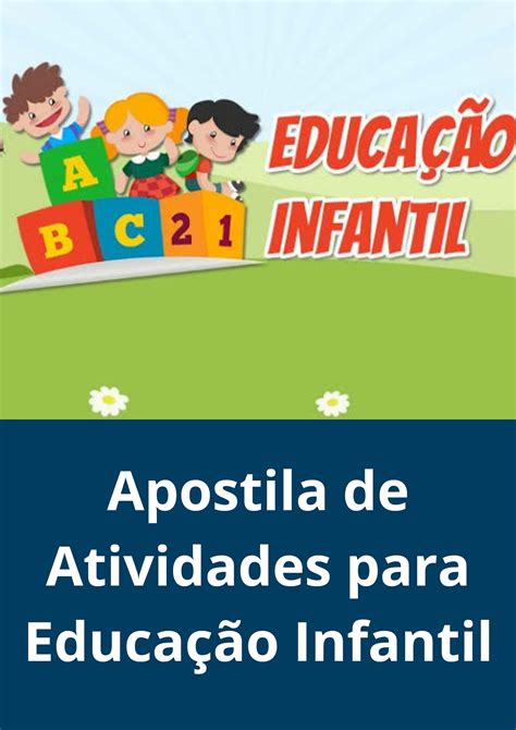 Apostila De Atividades Para Educação Infantil Para Baixar Super