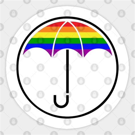 Umbrella Pride Umbrella Academy Sticker Teepublic