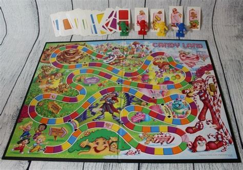 Candy Land Hasbro Milton Bradley Board Game 2004 Board Cards And Pieces
