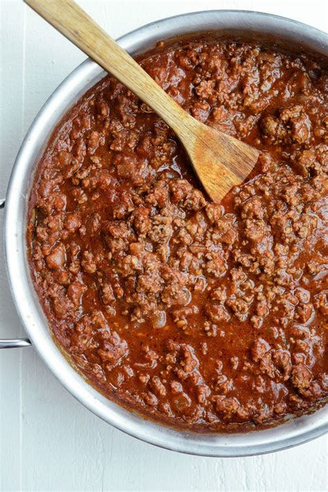 The worst is when i buy a lot of food and then am not home to cook it. Best Basic Meat Sauce Recipe - Simply Scratch