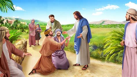 Jesus Heals Two Blind Men Bible Story