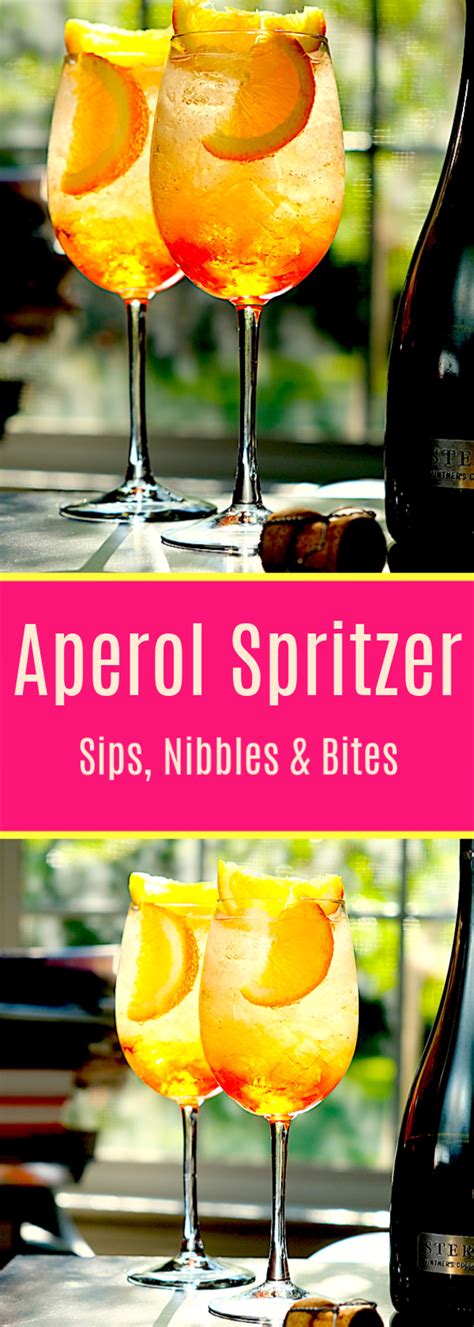 Aperol Spritzer Cocktail Recipe Sips Nibbles And Bites Recipe