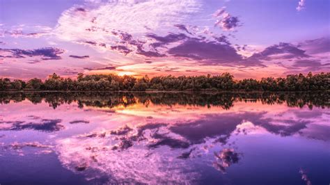 7680x4320 Sunrise Reflection On Lake 8k Wallpaper Hd Nature 4k