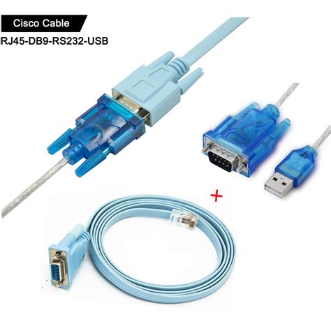 cisco console cable serial cable rj45 to db9 rs232 to usb 2 in 1 for cisco device 1 8 m 1 m