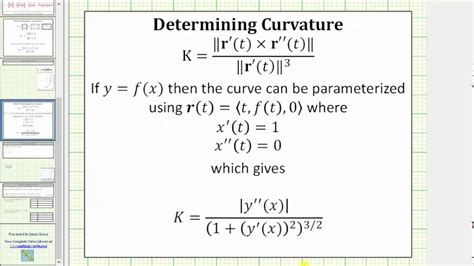 Distance of point from centre of. Curvature and Radius of Curvature for a function of x ...