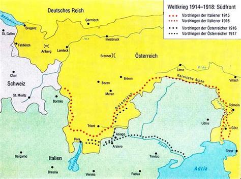 Landkarten und regionale karten italiens; Weltkrieg, Erster | AEIOU Österreich-Lexikon im Austria-Forum
