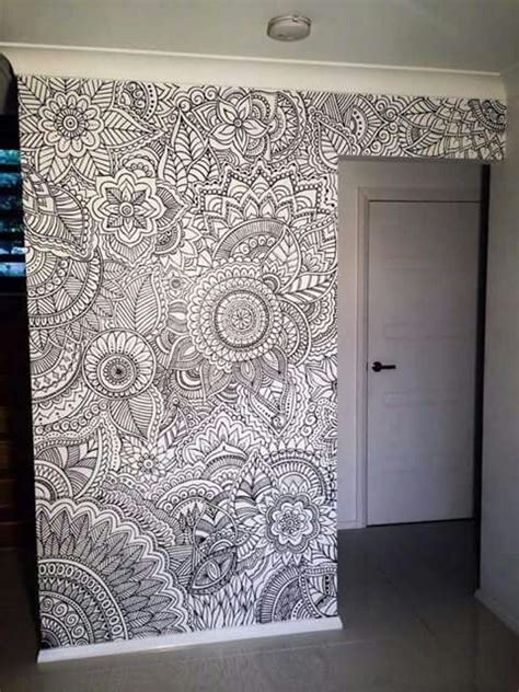 Antistress colorings • valentine´s day and love. So awesome!!! | Colouring wall, Mandala wall art, Wall design